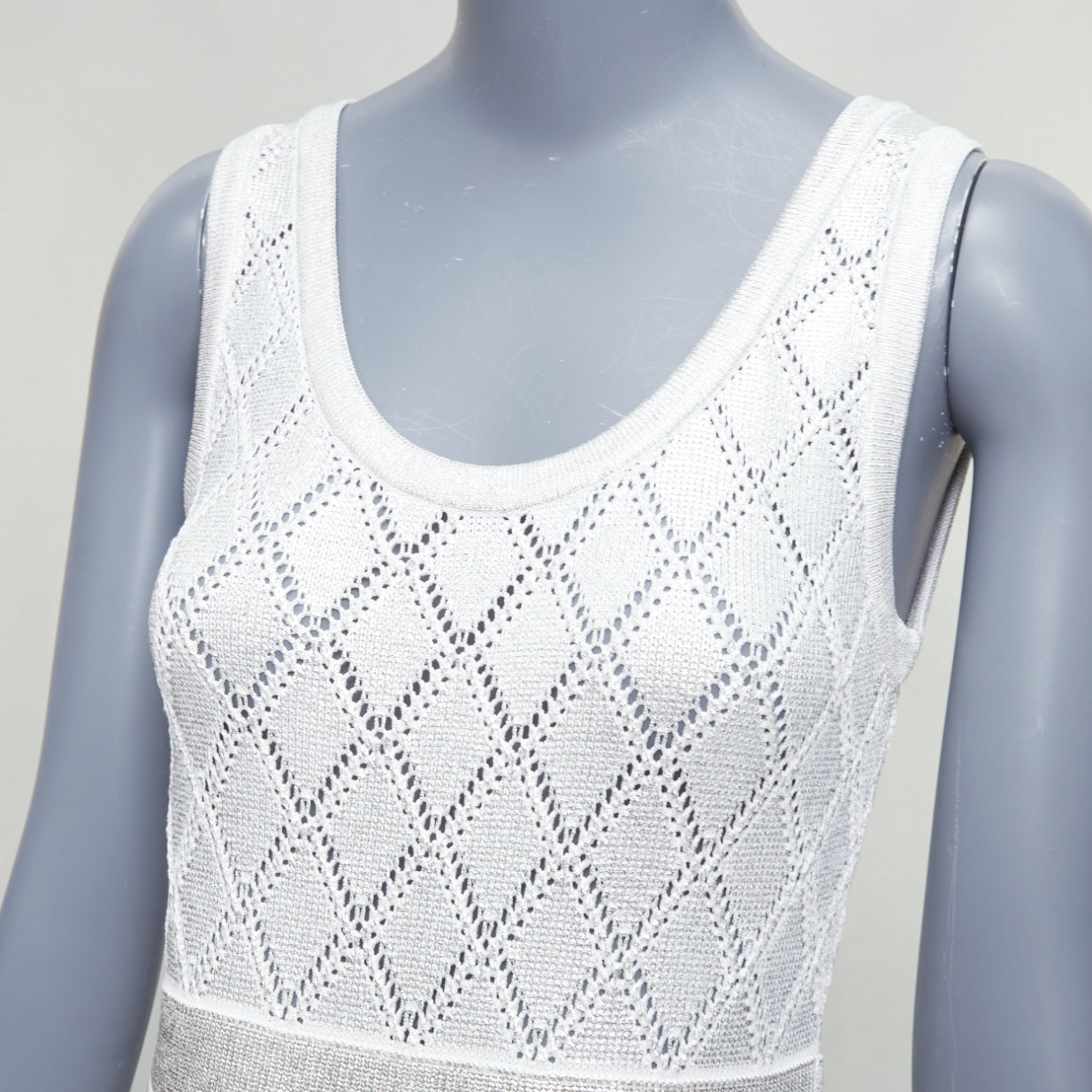 Balmain Argyle Knit Dress - Detail 2