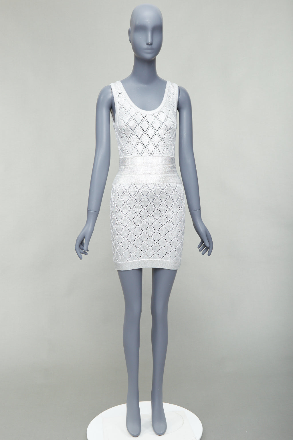Balmain Argyle Knit Dress - Image 11