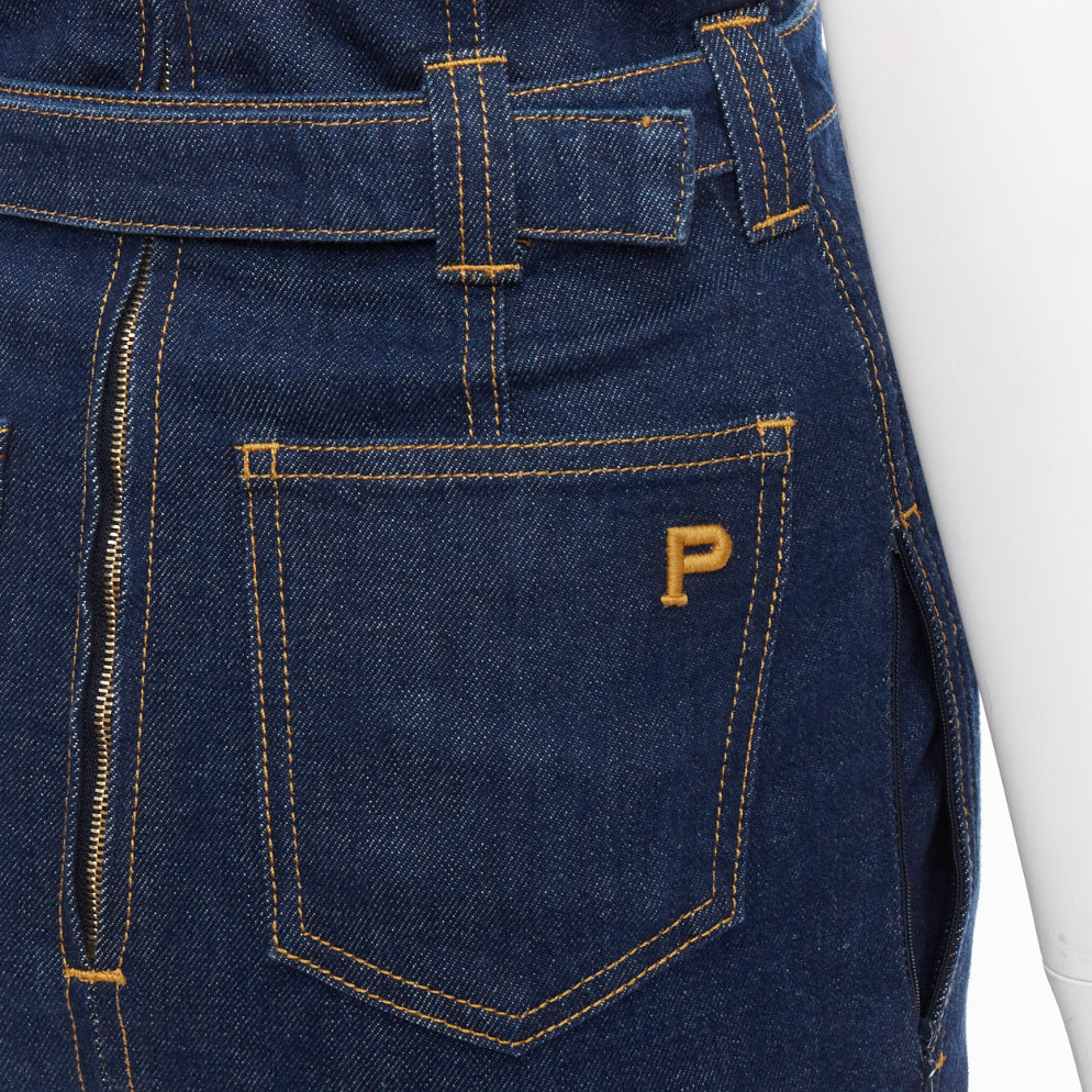 Philosophy Di Alberta Ferretti Denim Pencil Skirt - Back view