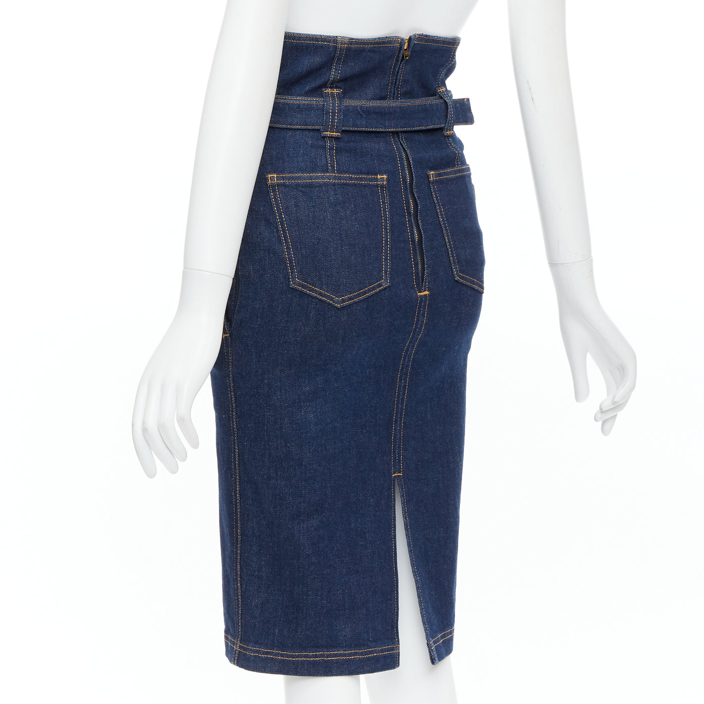 Philosophy Di Alberta Ferretti Denim Pencil Skirt - Detail 1