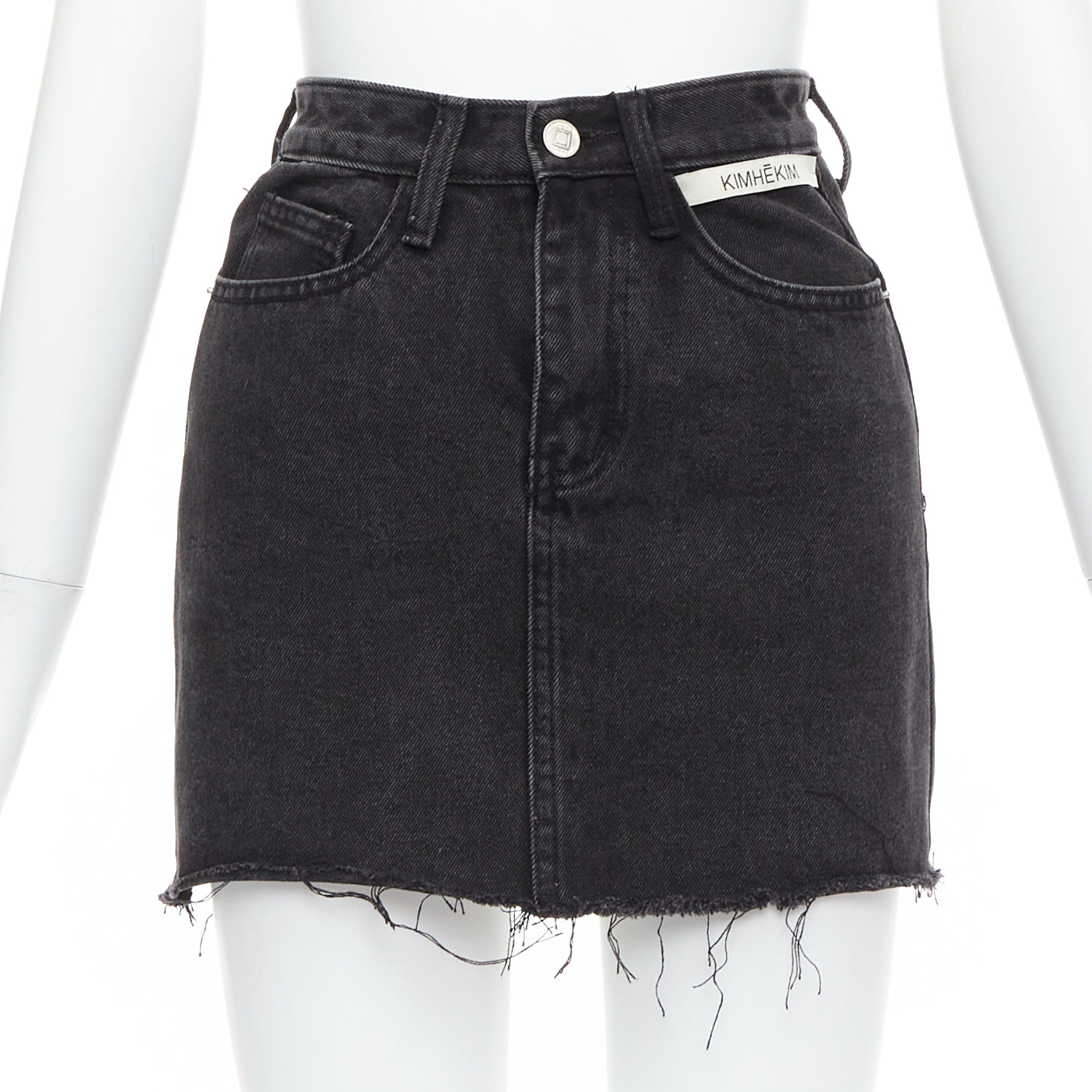 Kimhekim Frayed Denim Skirt
