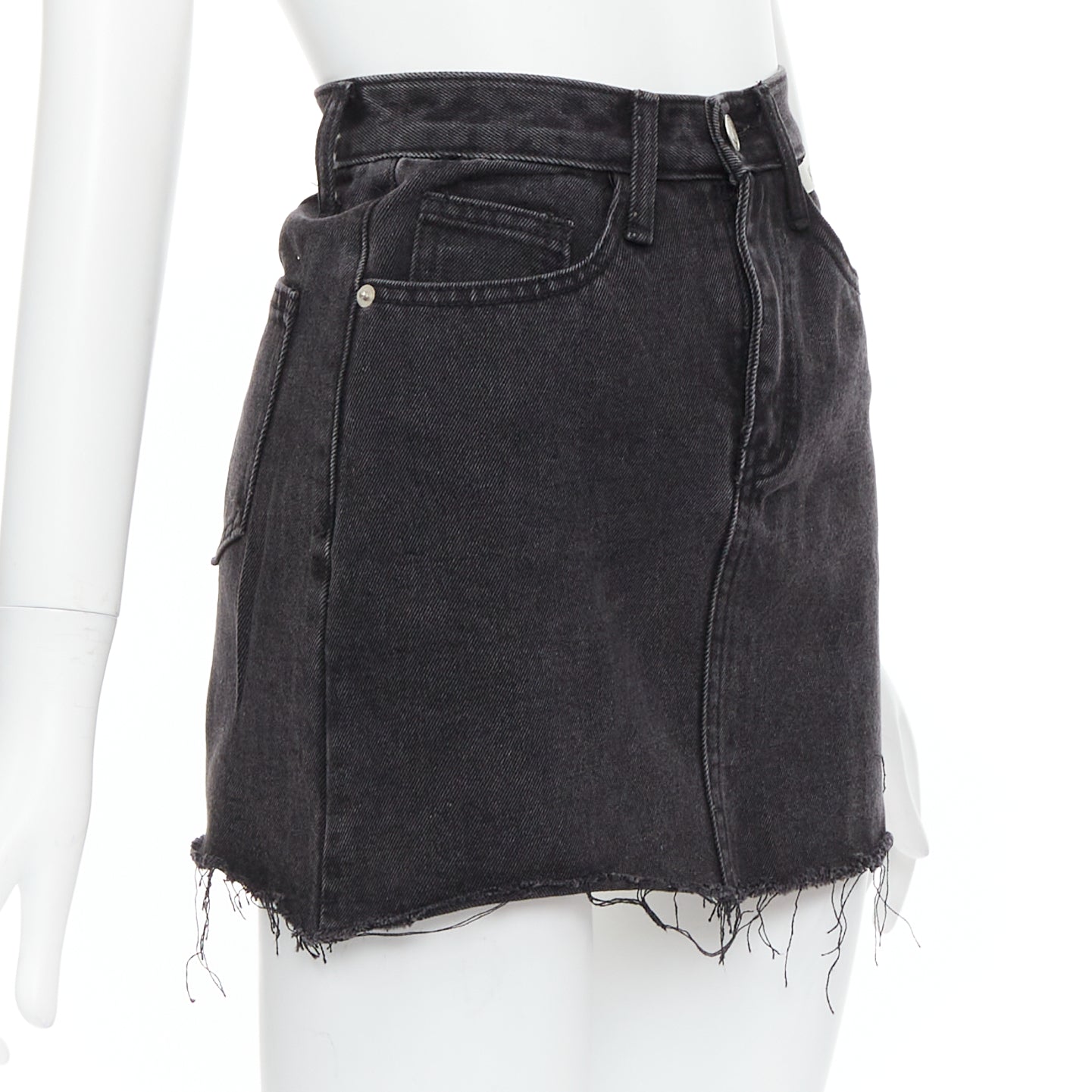 Kimhekim Frayed Denim Skirt - Image 6