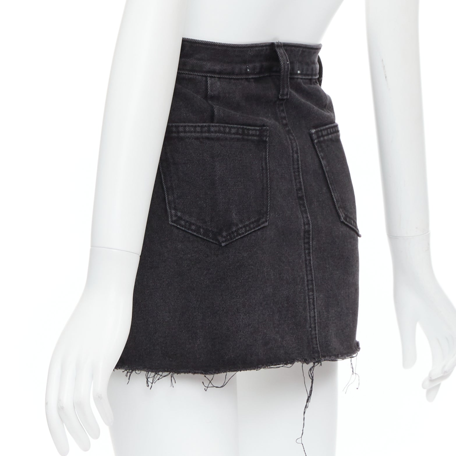 Kimhekim Frayed Denim Skirt - Detail 1