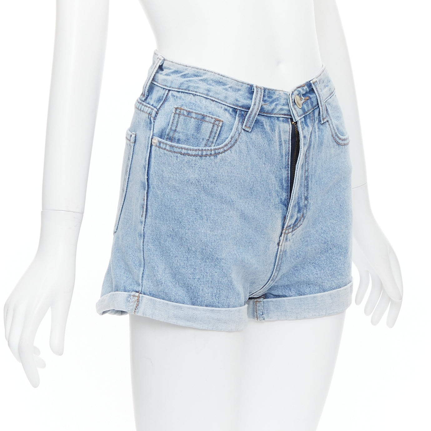 Kimhekim Denim Cuff Shorts - Image 6