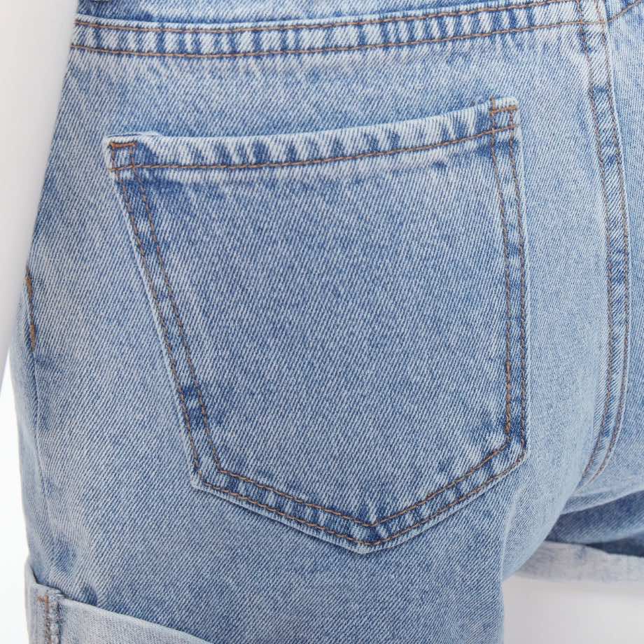 Kimhekim Denim Cuff Shorts - Detail 2