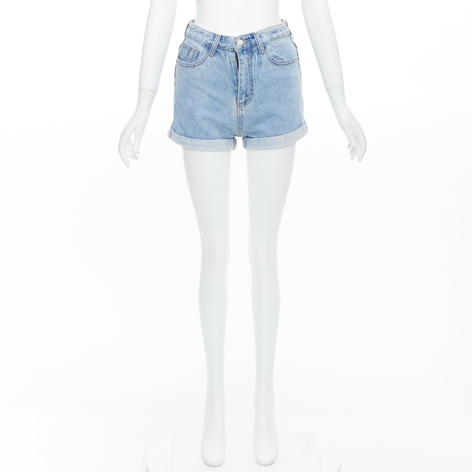 Kimhekim Denim Cuff Shorts - Image 11