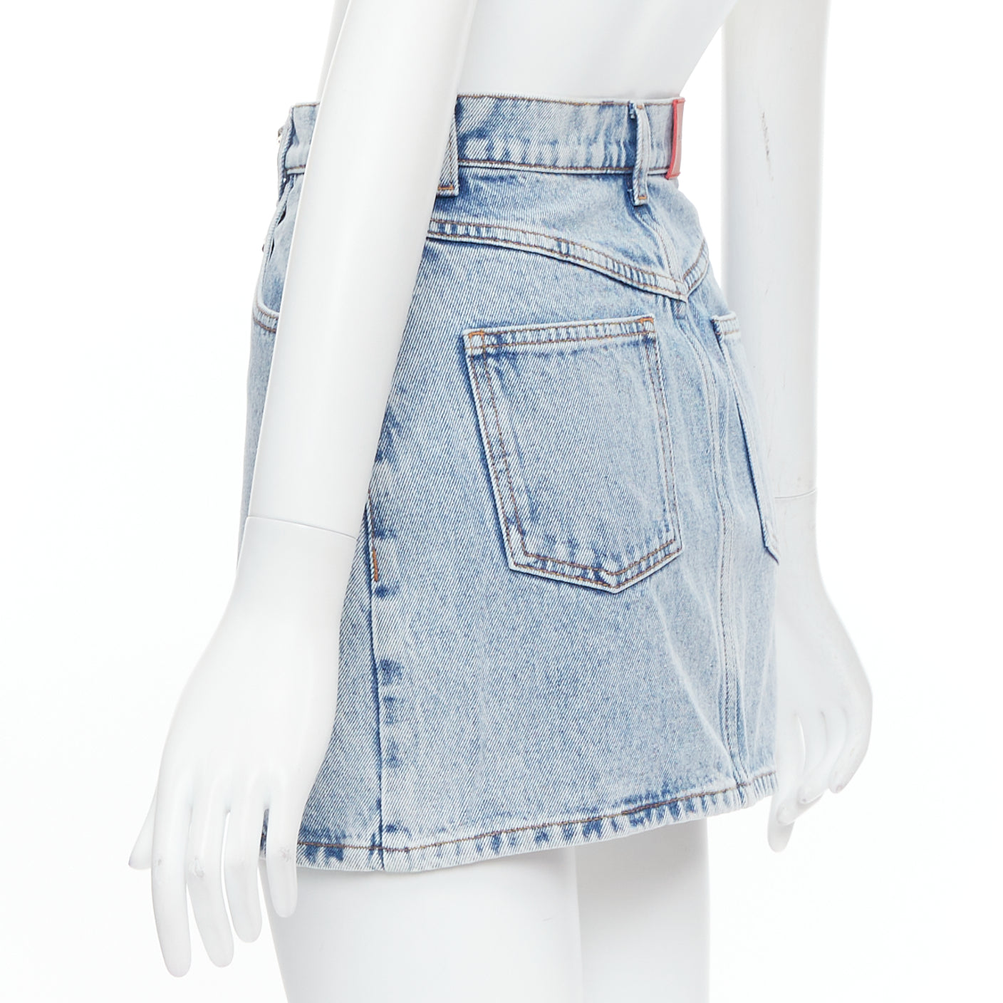 Alessandra Rich Crystal Denim Skirt - Detail 1