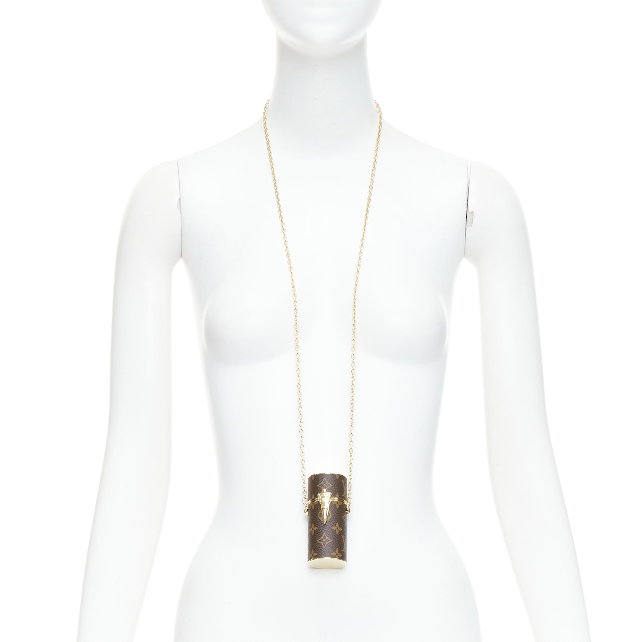 Louis Vuitton Lipstick Case on Chain - Back view