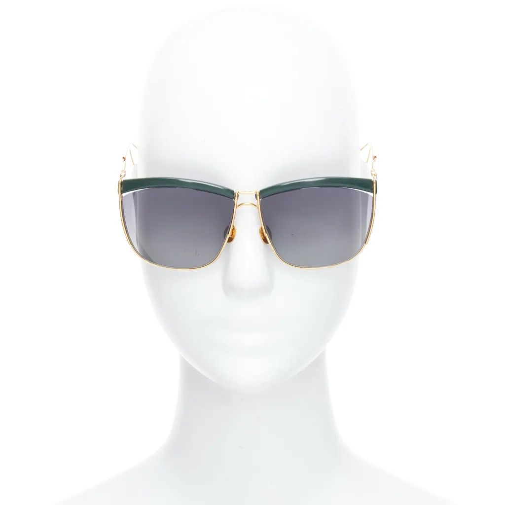 Dior Gradient Squoval Glasses Green Metal Very good - Inside View