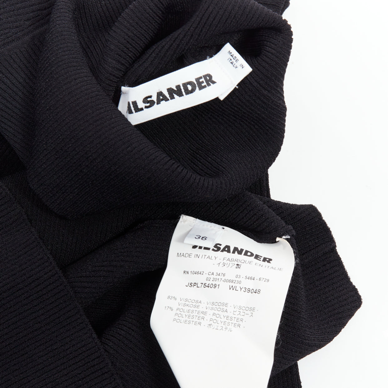Jil Sander Ruched Turtleneck Top - Image 10