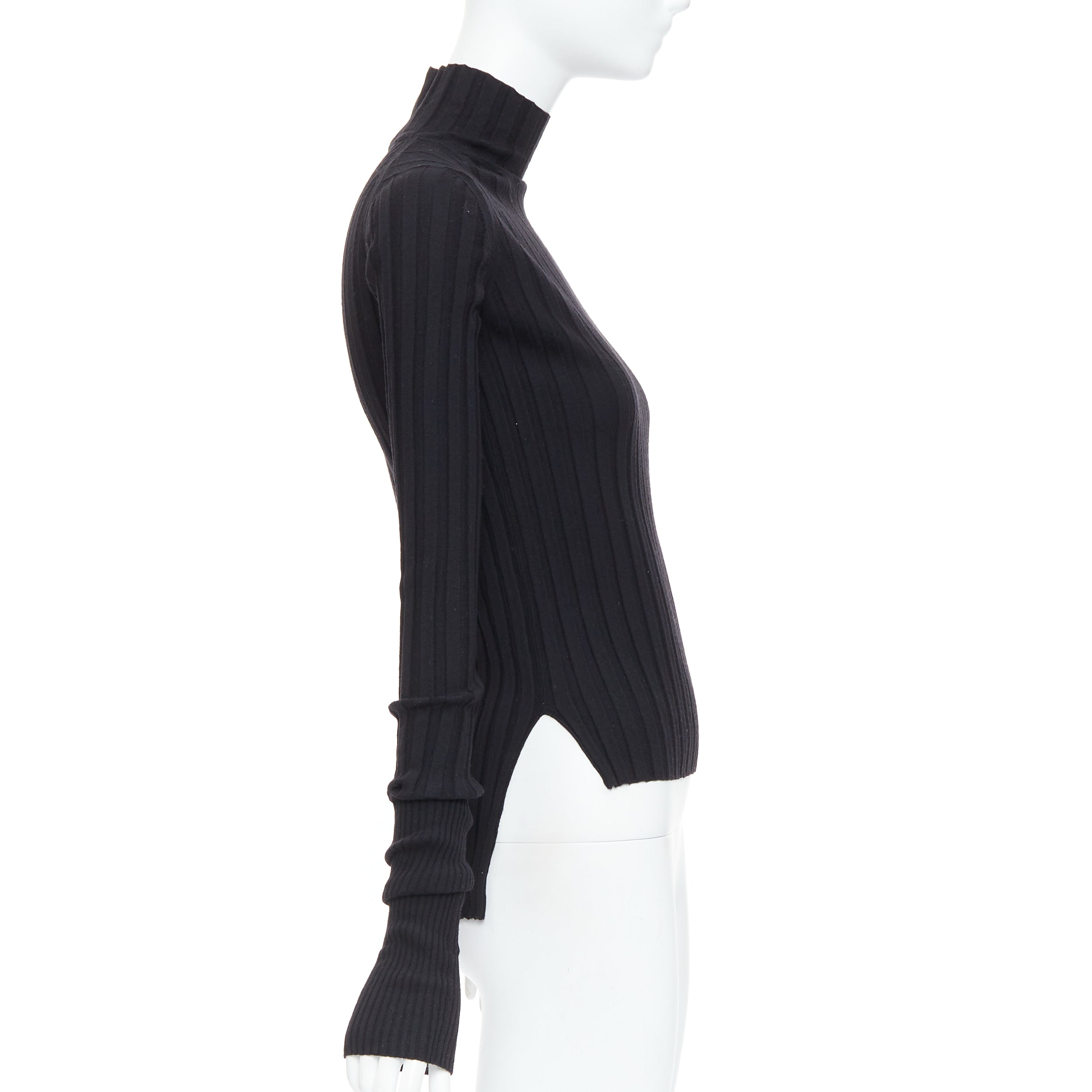 Celine Ribbed Long Sleeve Top - 4