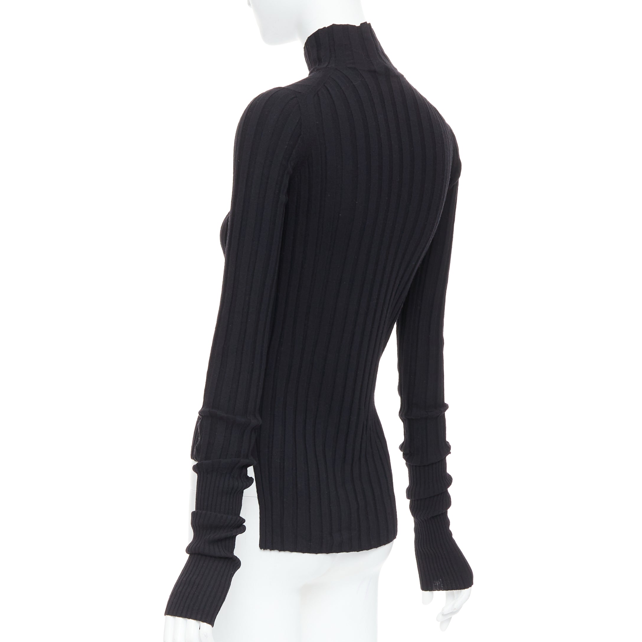 Celine Ribbed Long Sleeve Top - Detail 1