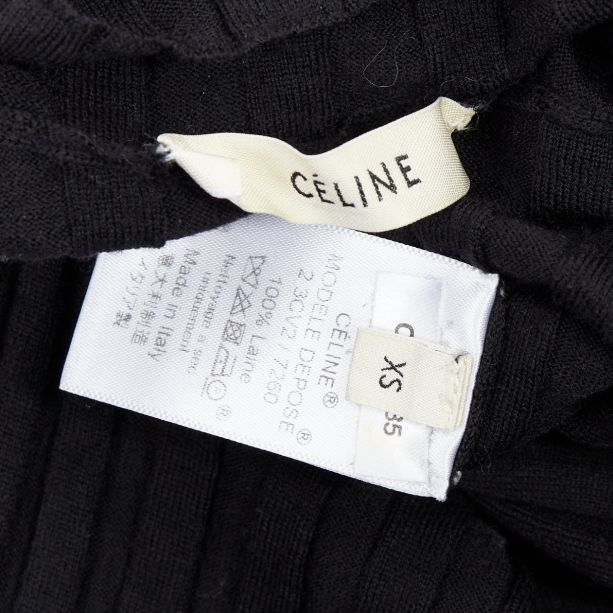 Celine Ribbed Long Sleeve Top - Image 10