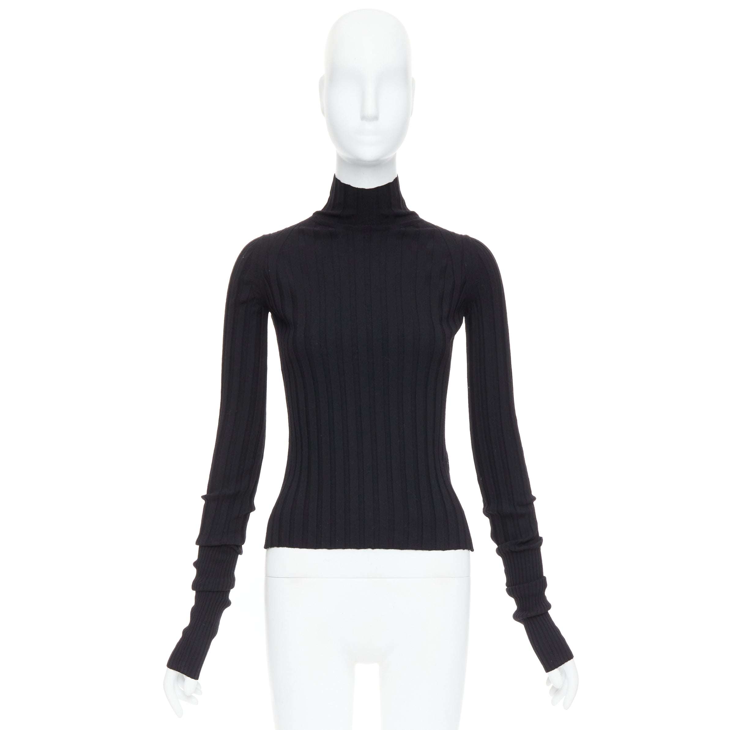 Celine Ribbed Long Sleeve Top - Image 11
