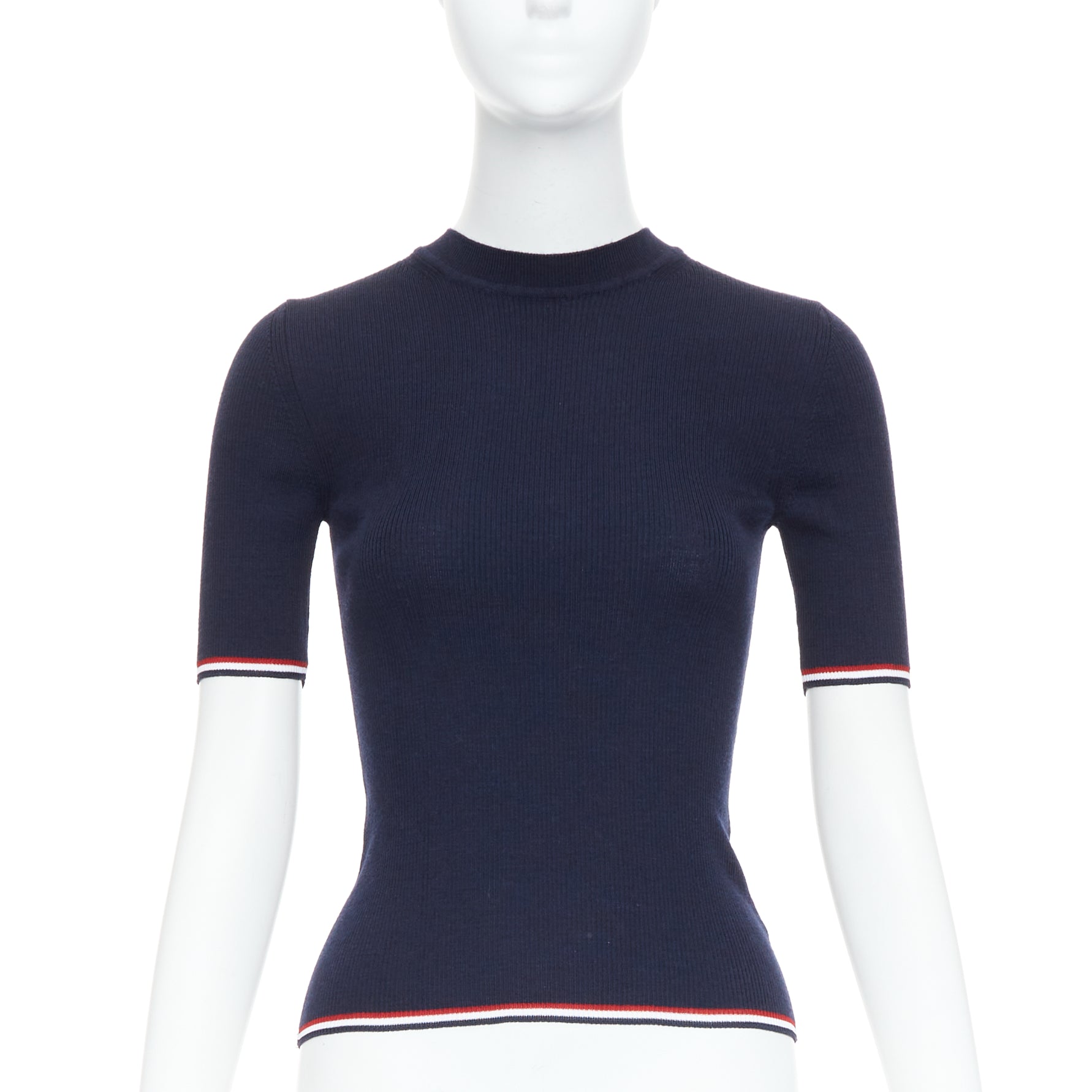 Thom Browne Pointelle-Knit T-Shirt