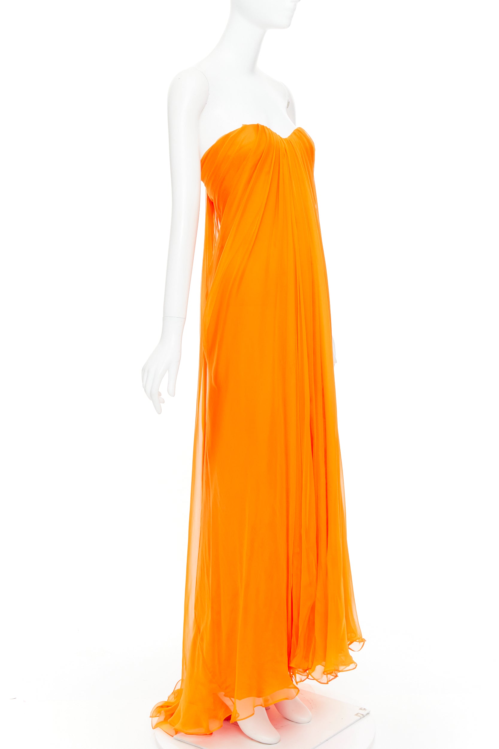 Alexander Mcqueen Strapless Crepe Gown