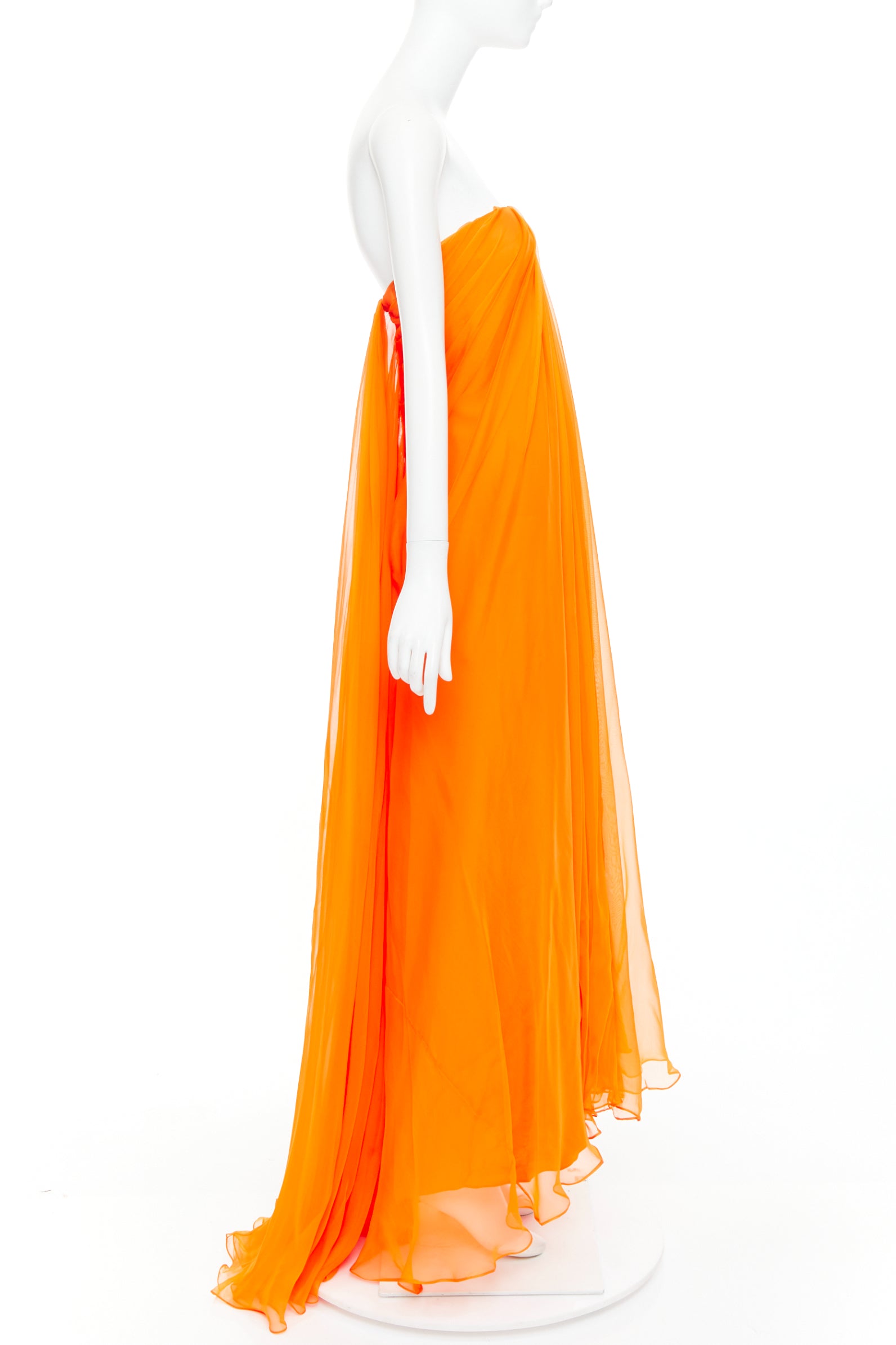 Alexander Mcqueen Strapless Crepe Gown - 4