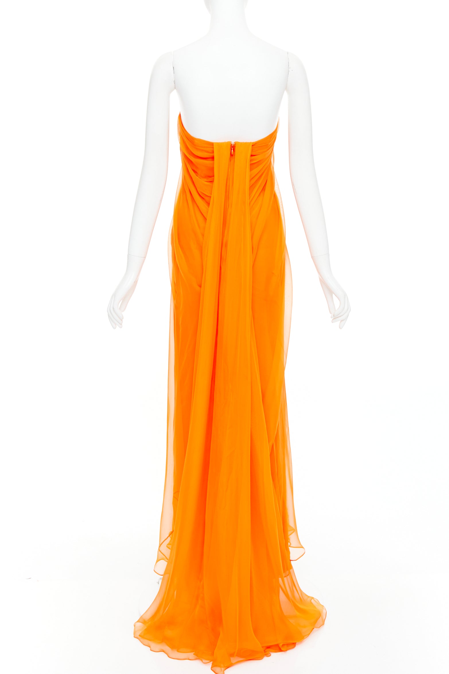 Alexander Mcqueen Strapless Crepe Gown - Side view