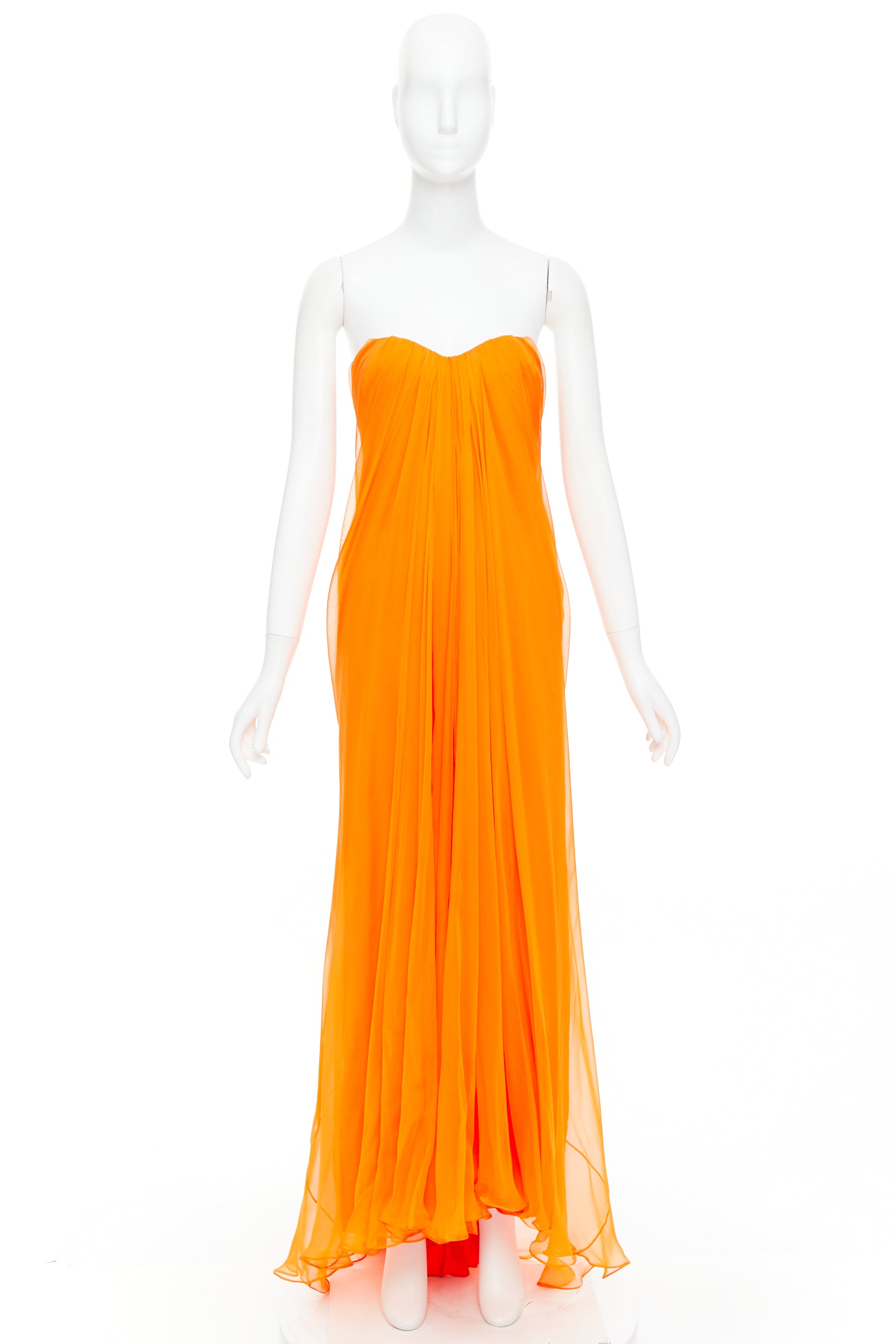 Alexander Mcqueen Strapless Crepe Gown - Image 12
