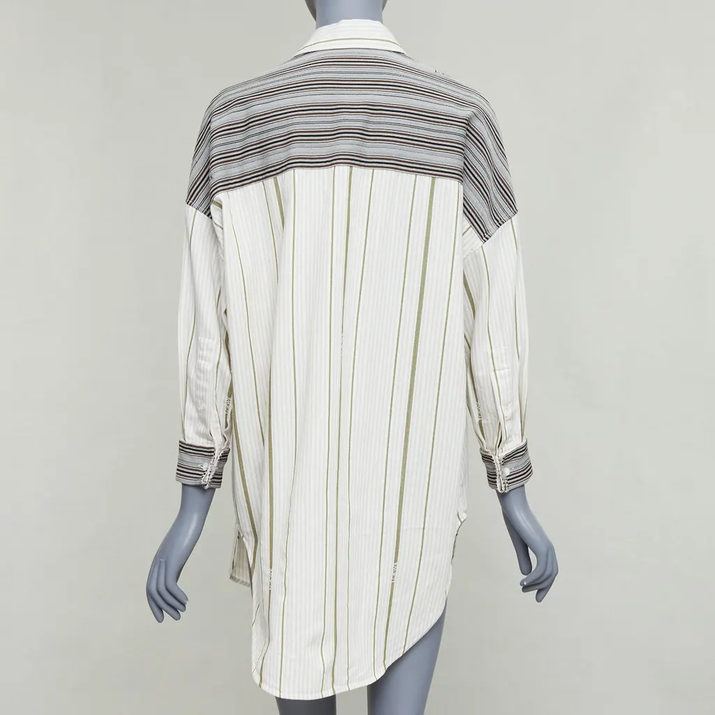 Loewe Striped Oversized Shirt MultiColor Wool Very good - Inside View