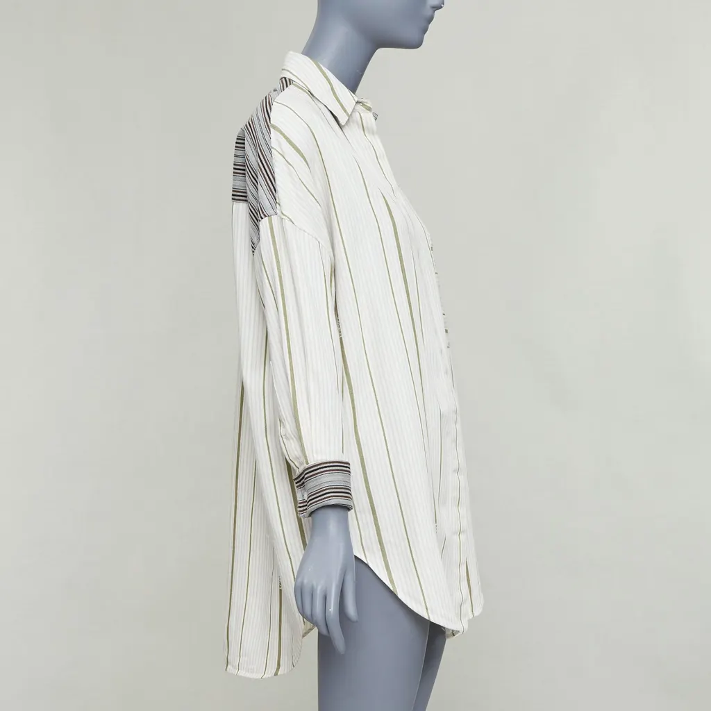 Loewe Striped Oversized Shirt MultiColor Wool Very good - Box View