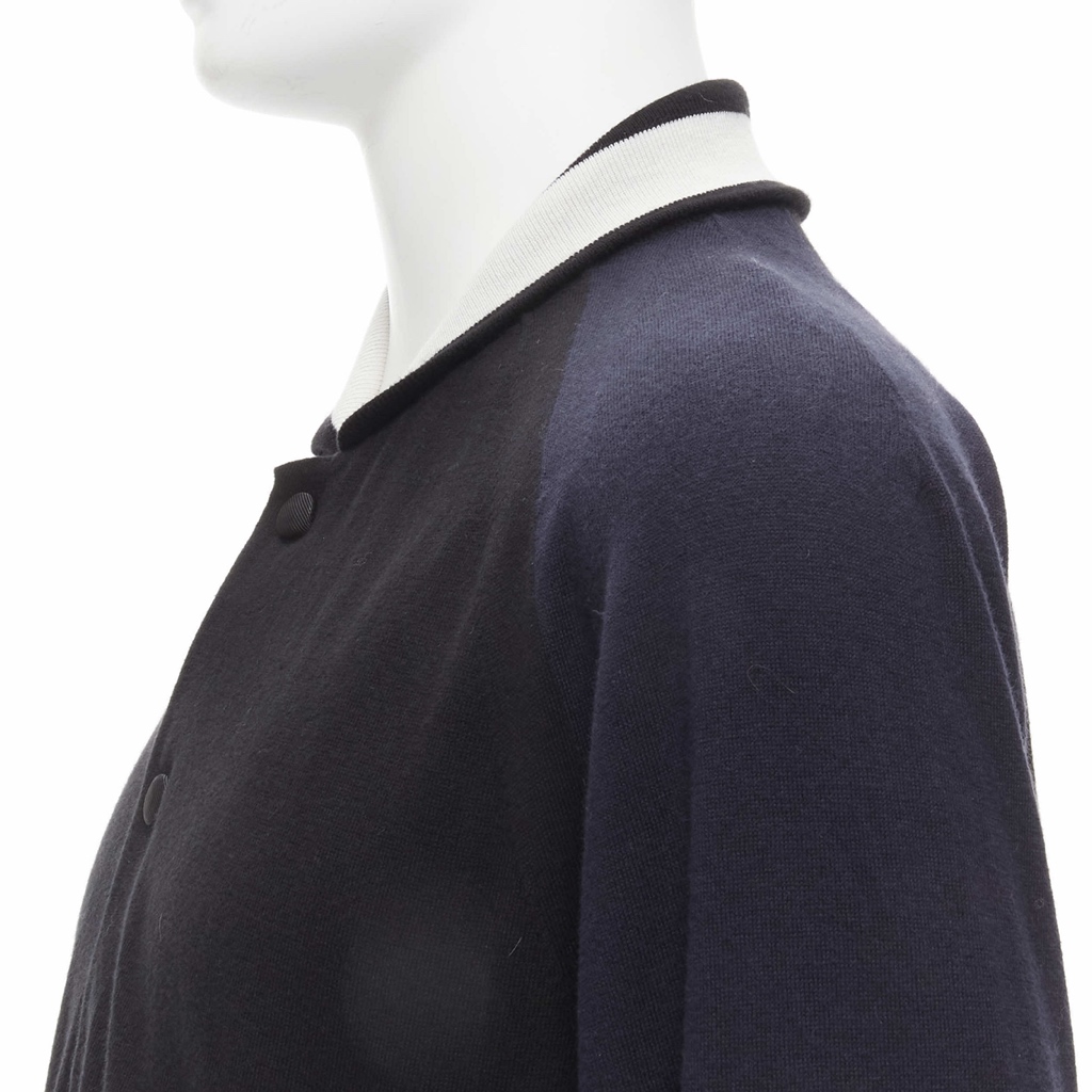 Sacai Navy Bomber Jacket - Back view