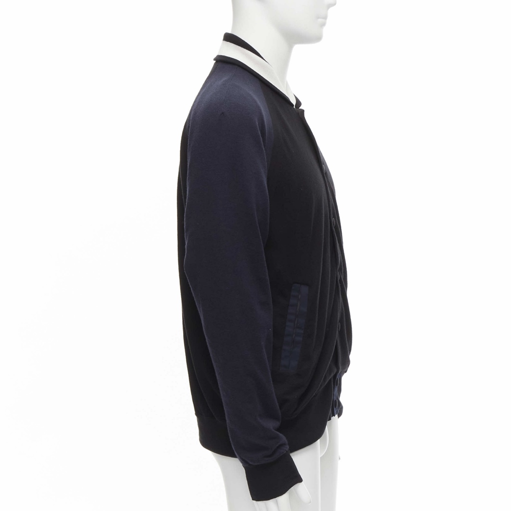 Sacai Navy Bomber Jacket - Side view