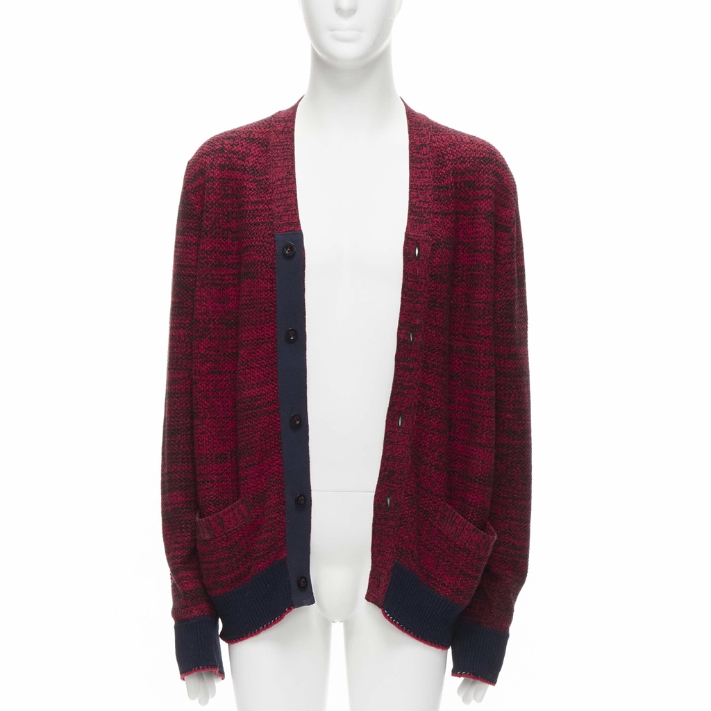 Sacai Speckled Rib Cardigan
