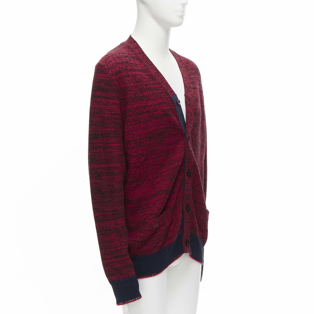 Sacai Speckled Rib Cardigan - Image 6