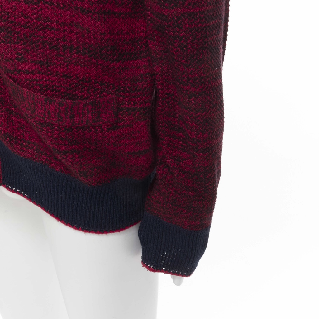 Sacai Speckled Rib Cardigan - Side view