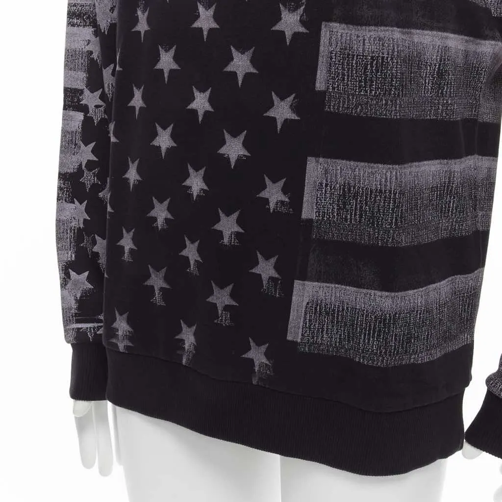 Givenchy Flag Distressed Sweater Black Cotton Never worn - Back View