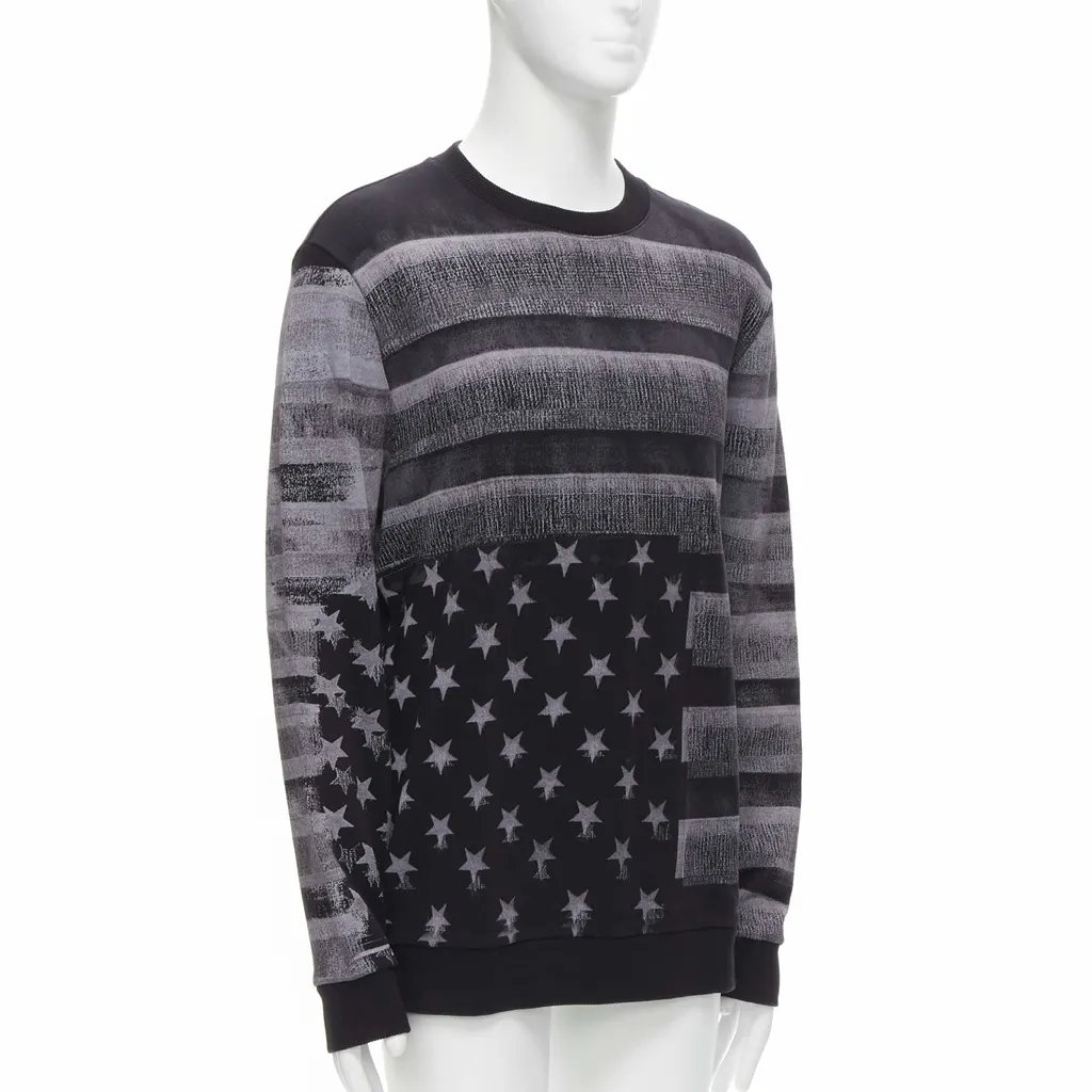Givenchy Flag Distressed Sweater Black Cotton Never worn - Inside View