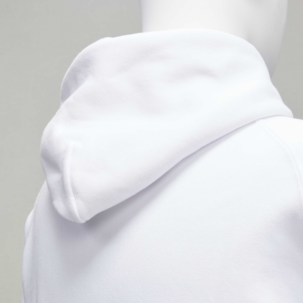 Sacai Slogan White Hoodie - Image 10