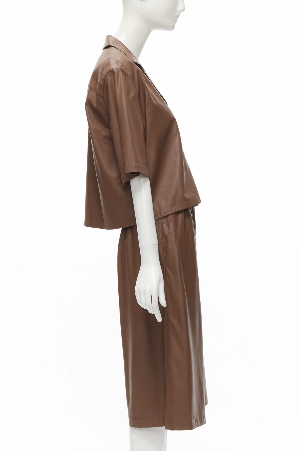 Tibi Faux Leather Culottes - Image 6