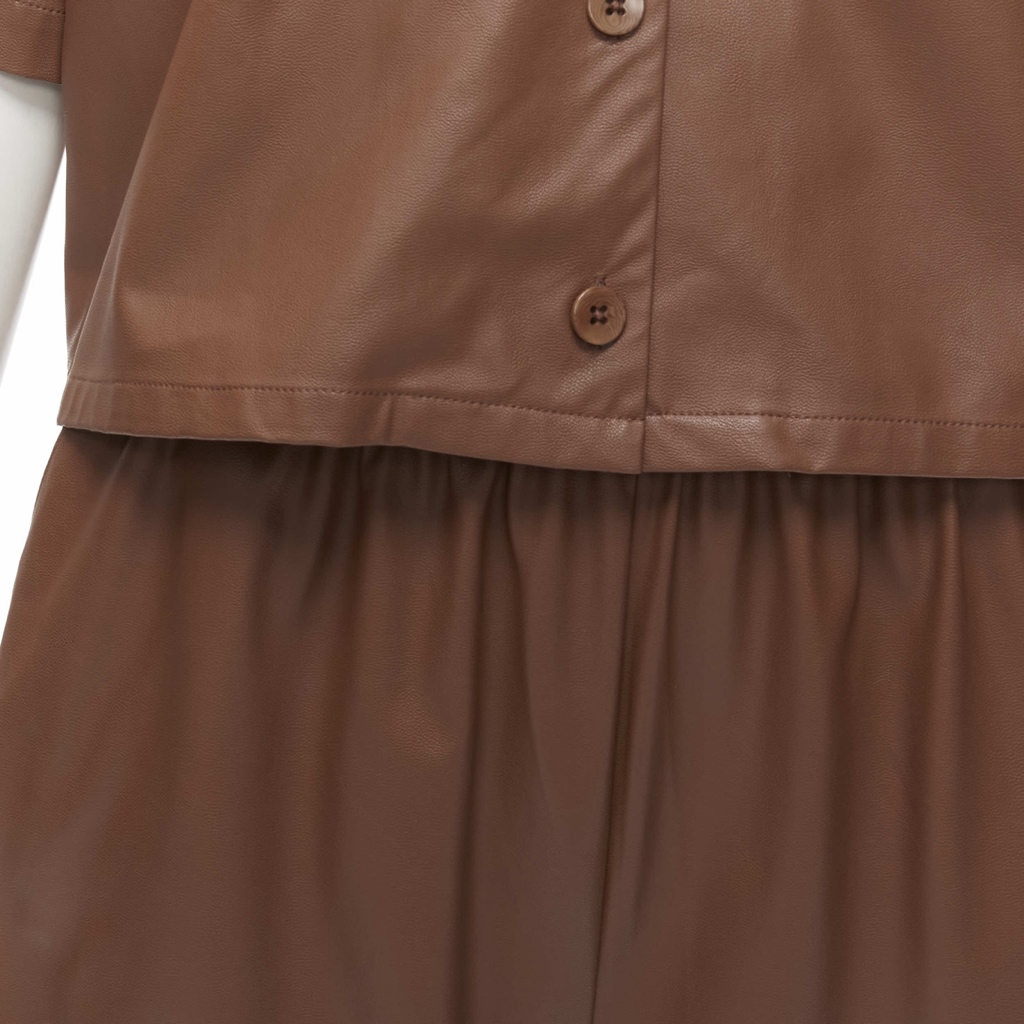 Tibi Faux Leather Culottes - Detail 2