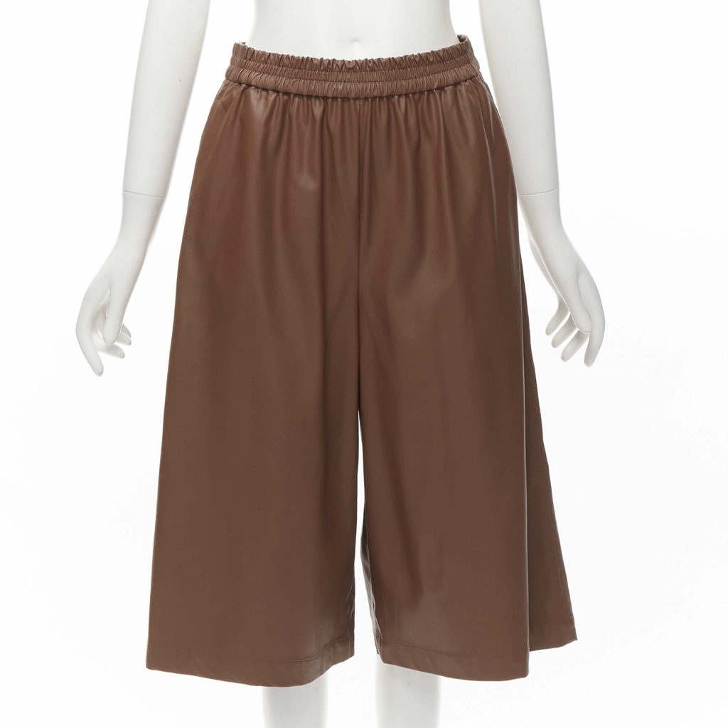 Tibi Faux Leather Culottes - Image 10