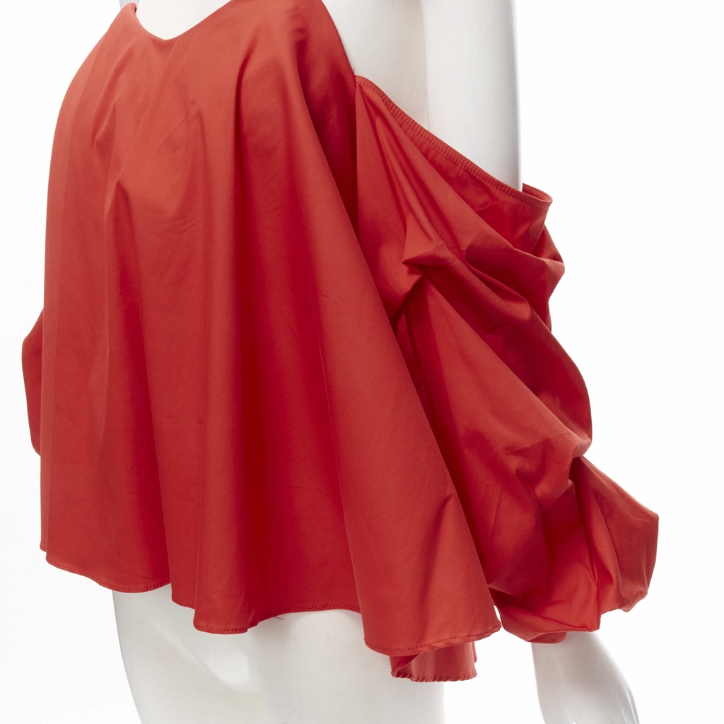 Caroline Constas Puff Sleeve Corset - Back view