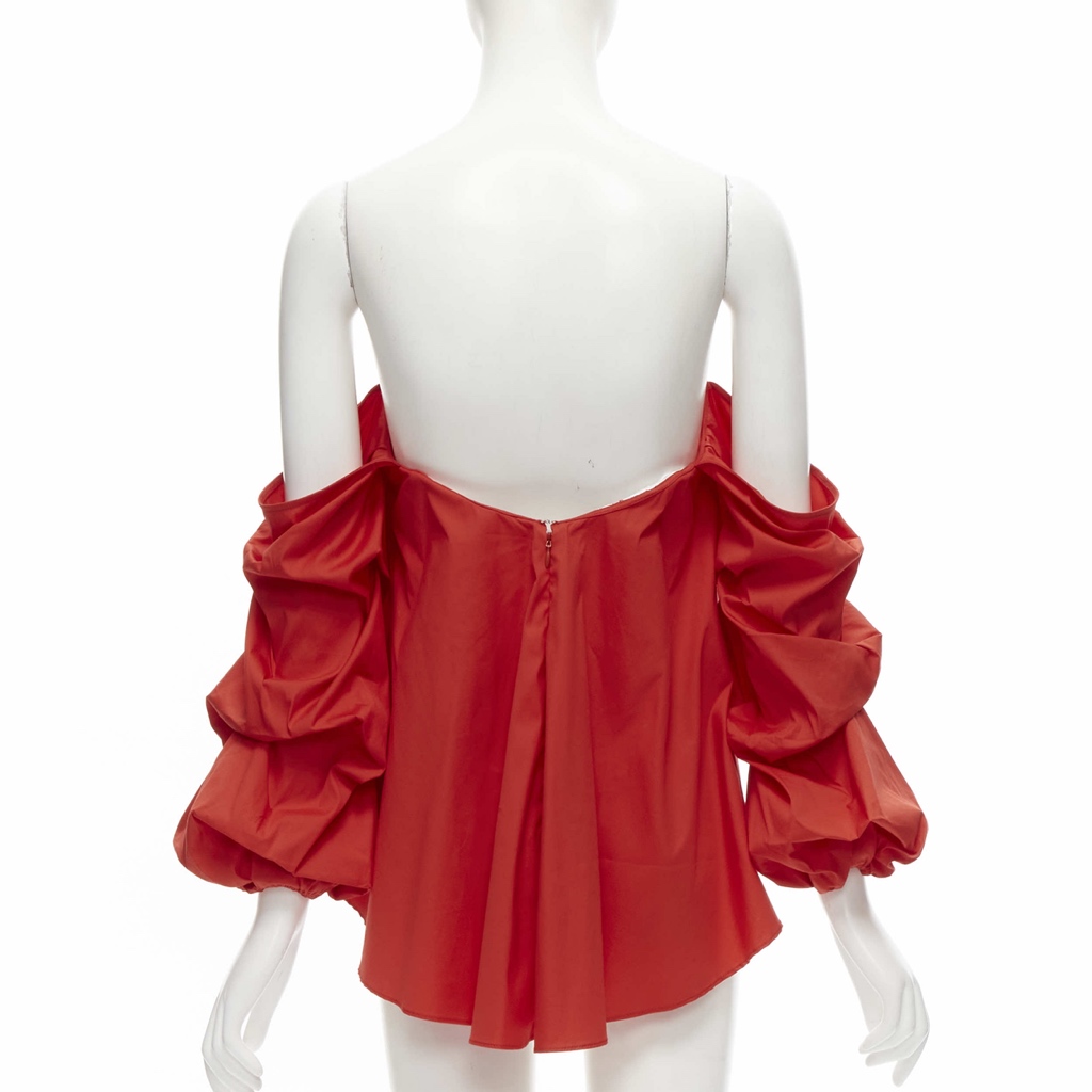 Caroline Constas Puff Sleeve Corset - Side view