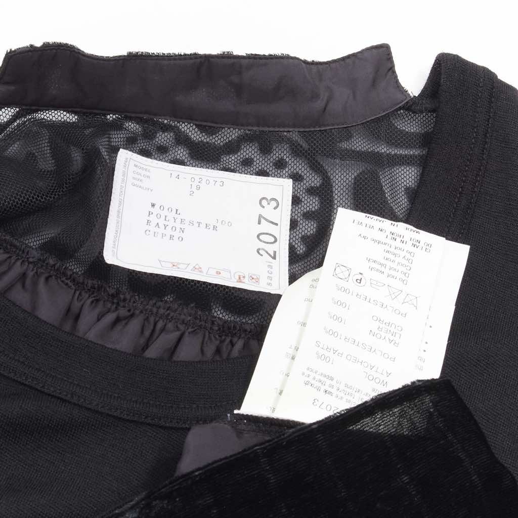 Sacai Velvet Sweater Dress - Image 11