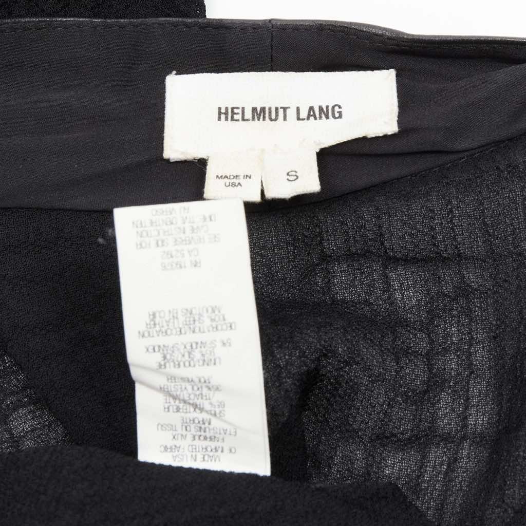 Helmut Lang Black Leather Biker Jacket - Image 12