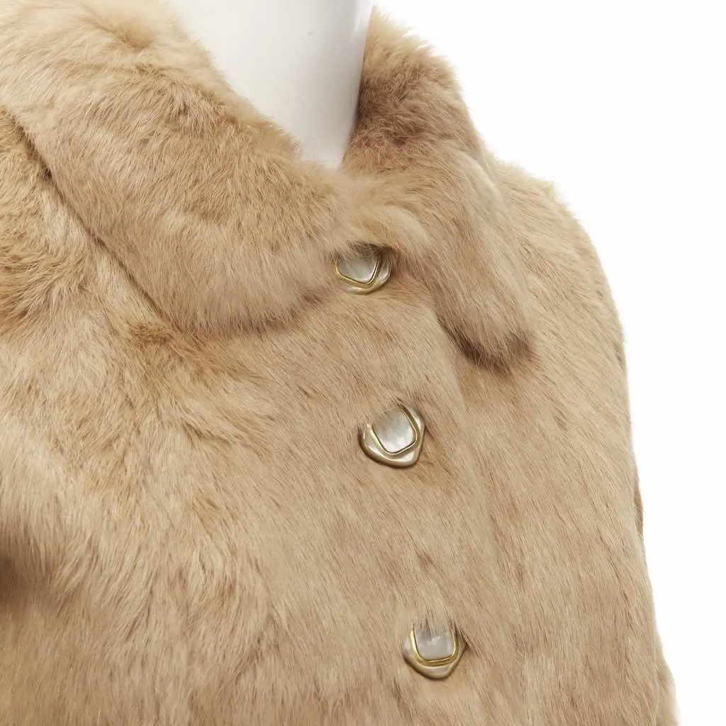 APC Brown Fur Winter Coat Brown Fur Never worn - Back View