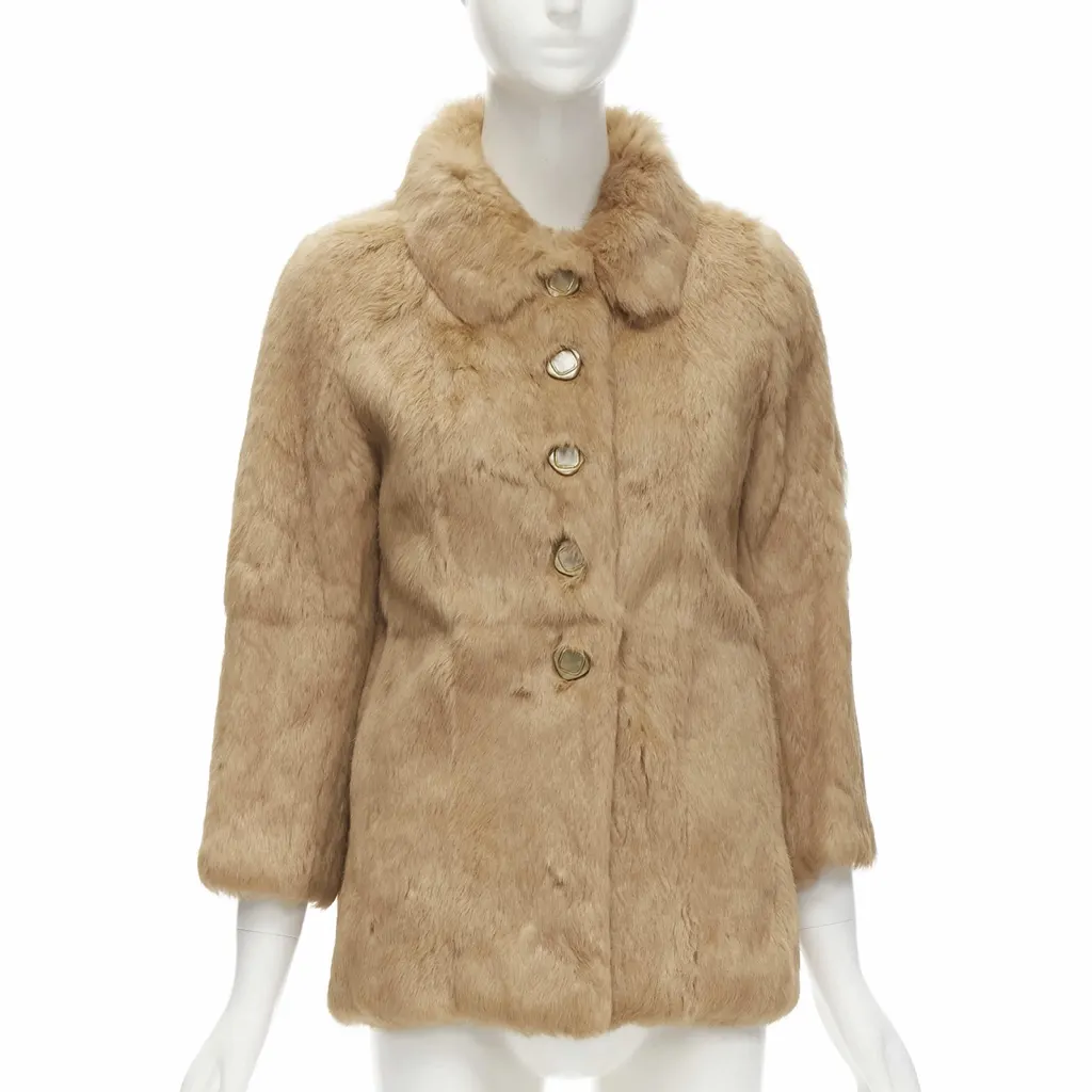 APC Brown Fur Winter Coat Brown Fur Never worn - Inside View