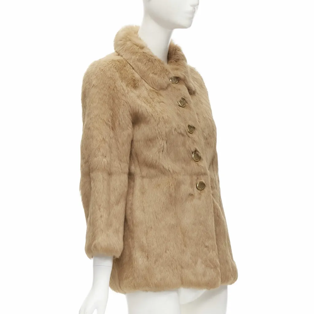 APC Brown Fur Winter Coat Brown Fur Never worn - Model View