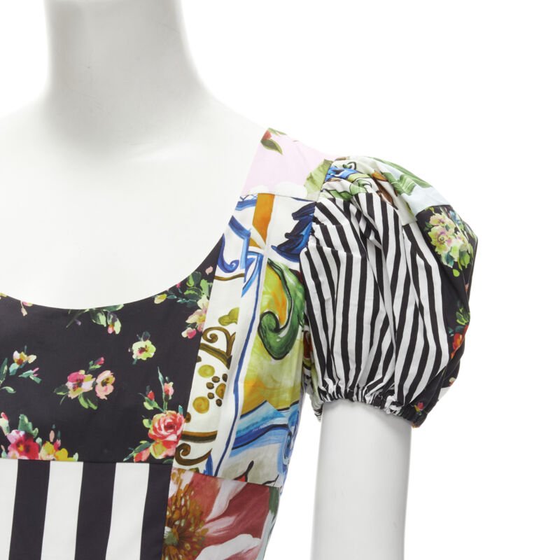 Dolce & Gabbana Sicilian Cotton Poplin Dress - Back view