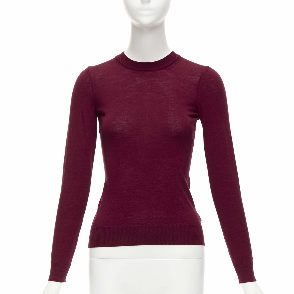 Alaïa Red Crew Sweater