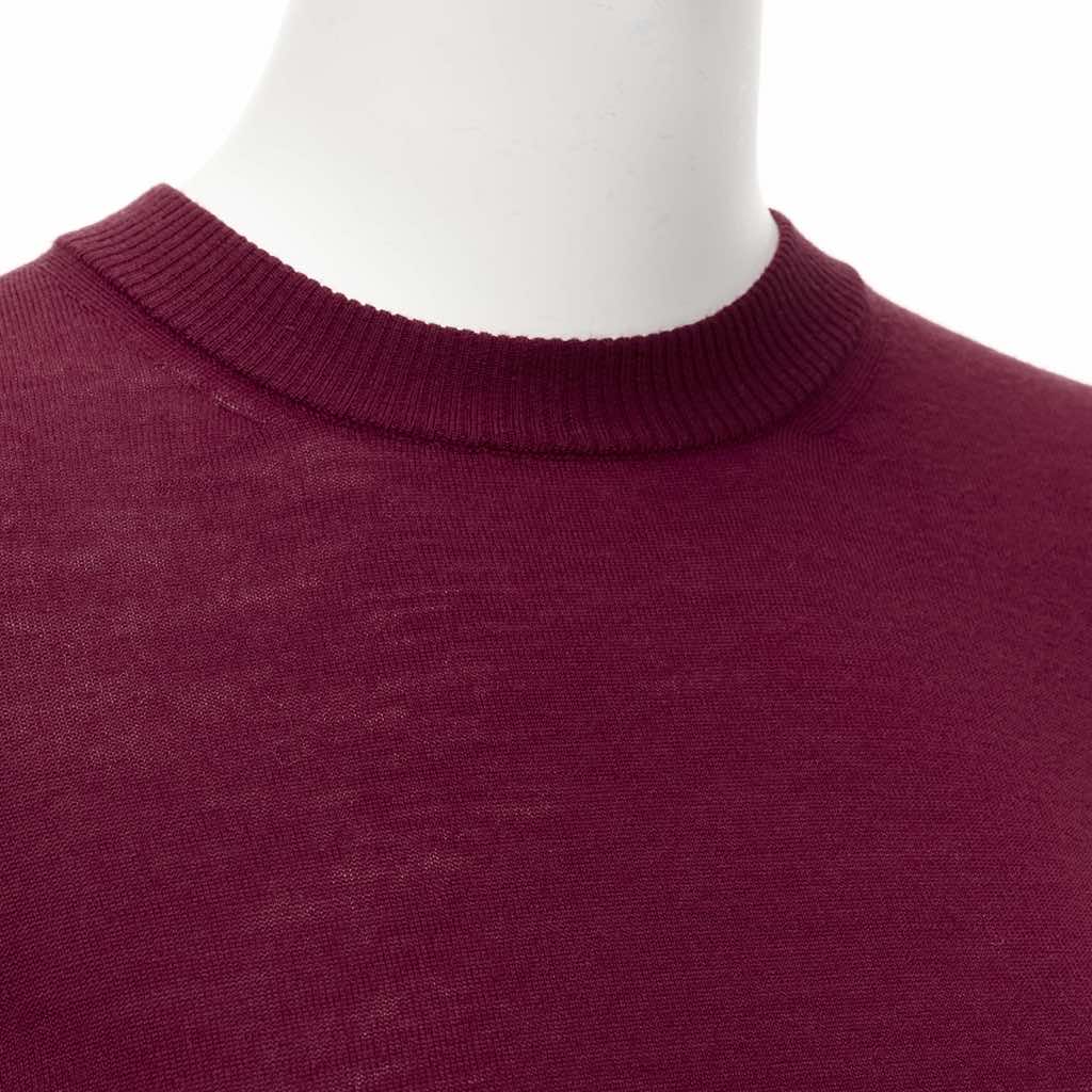 Alaïa Red Crew Sweater - Back view