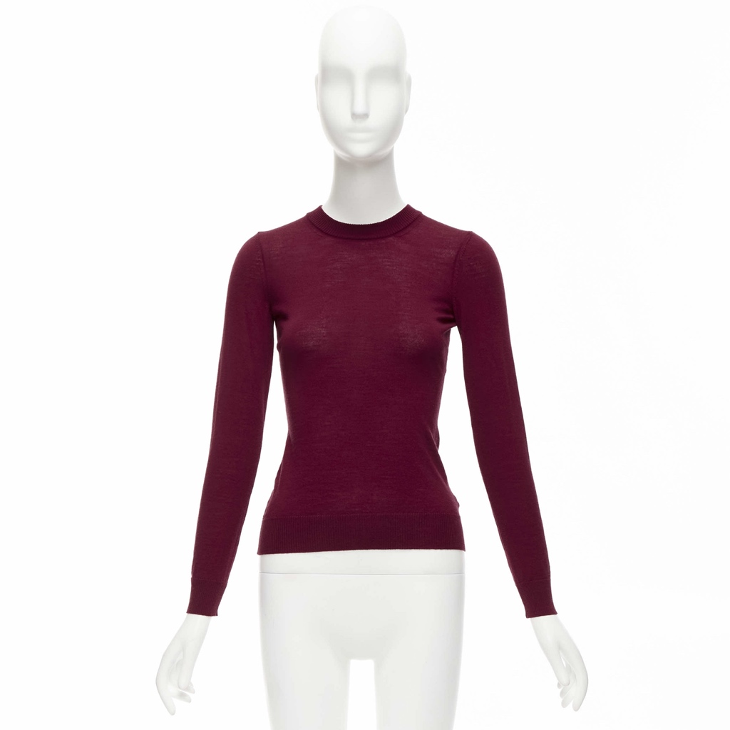 Alaïa Red Crew Sweater - Image 11