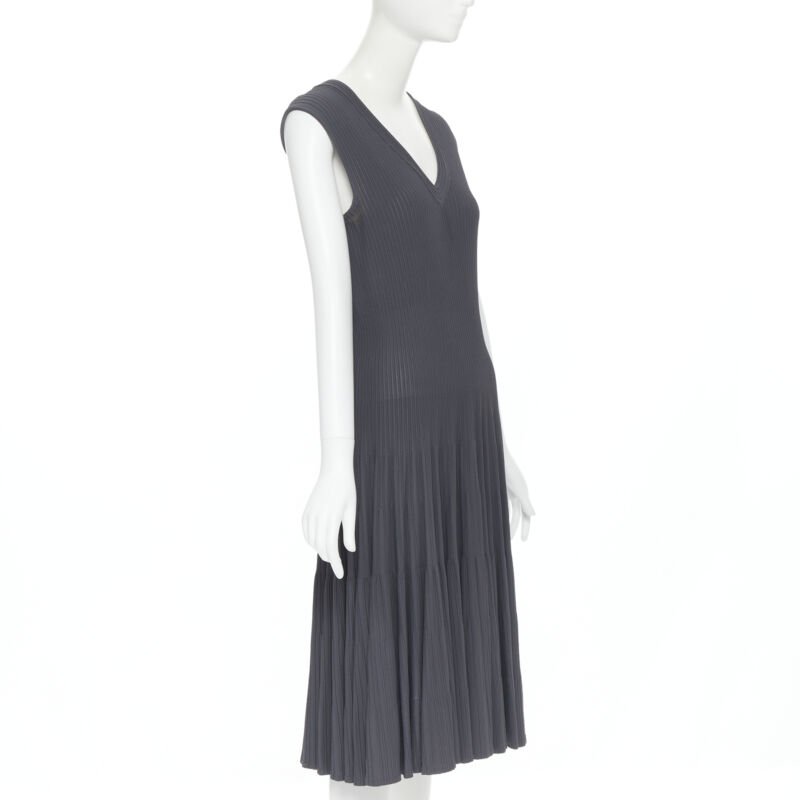 Alaïa Ribbed Cocktail Dress - 4
