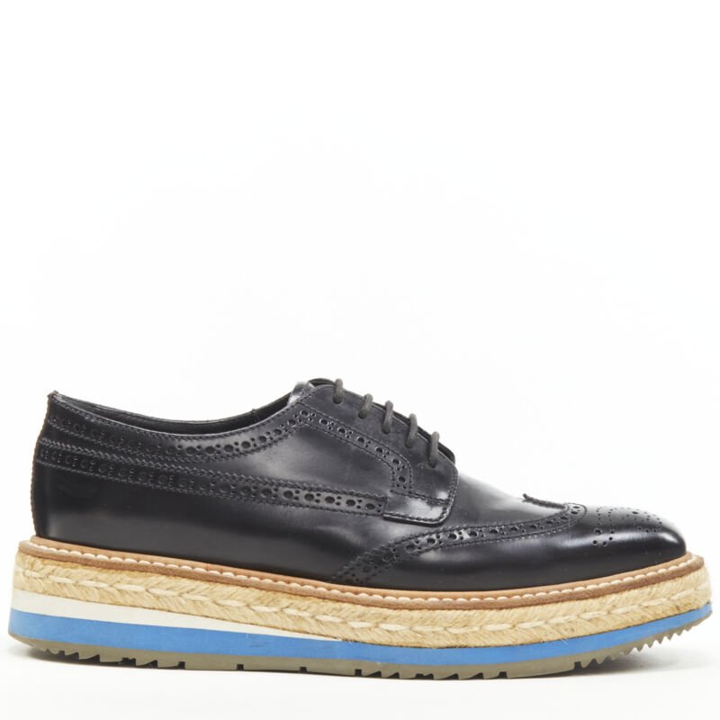 Prada Perforated Oxford shoes
