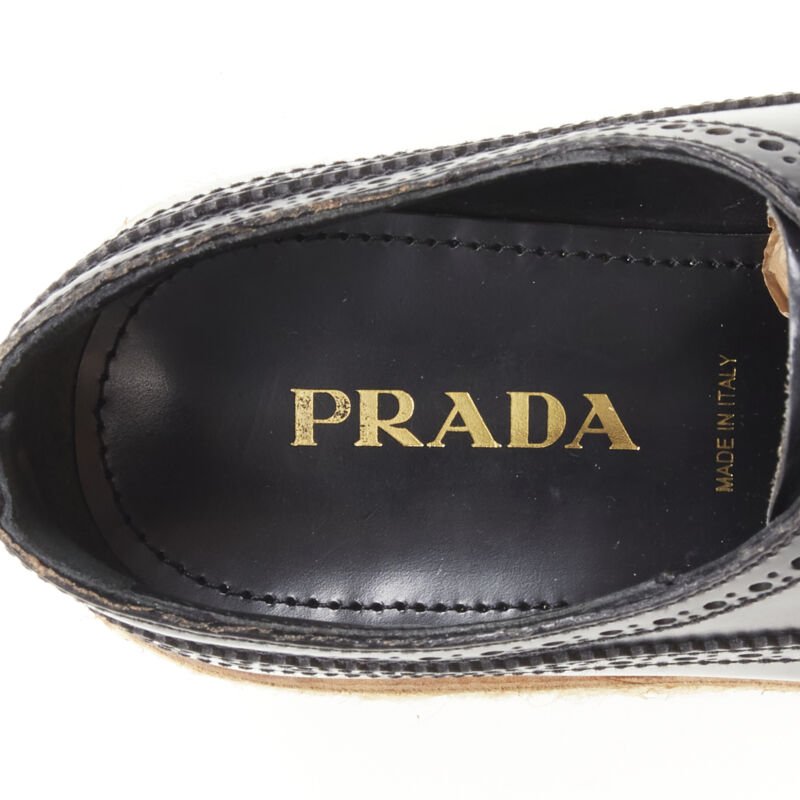Prada Perforated Oxford shoes - Image 11